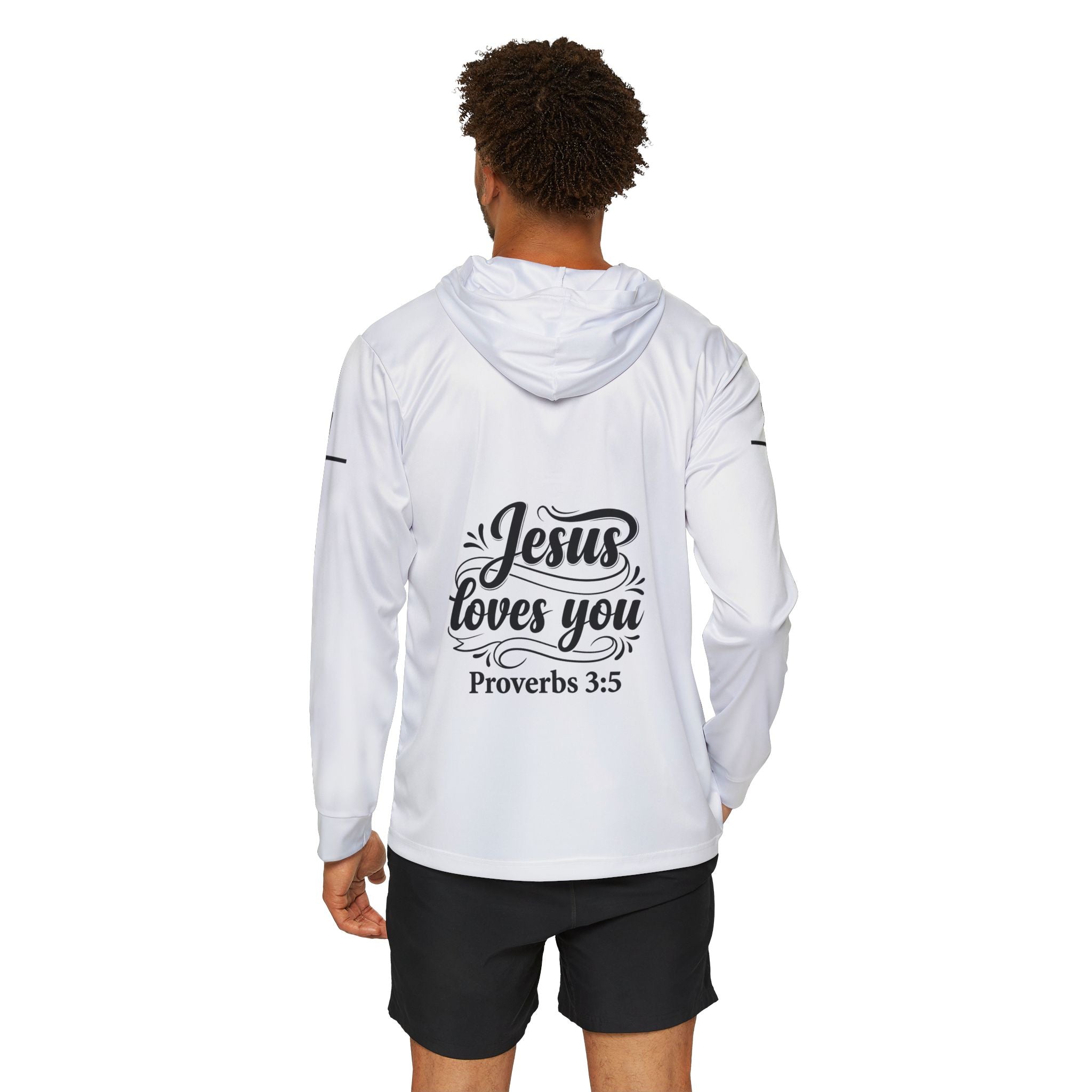 Jesus Loves You Hoodie — 'Check Back for Good News' Christian Sports Warmup