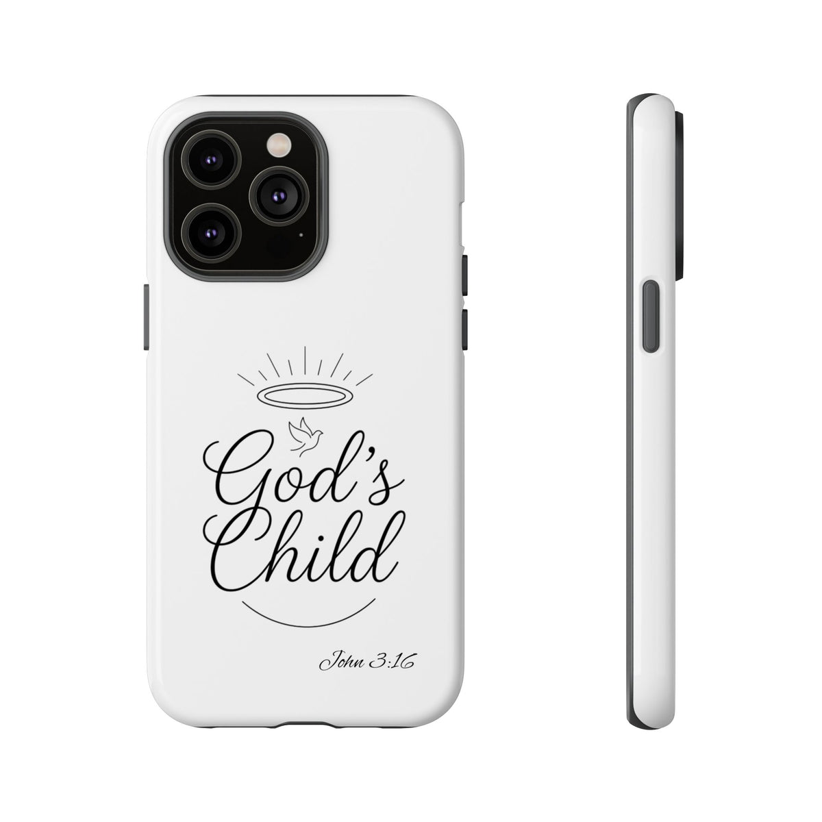 God’s Child Phone Case — Christian Scripture John 3:16 Religious iPhone Case