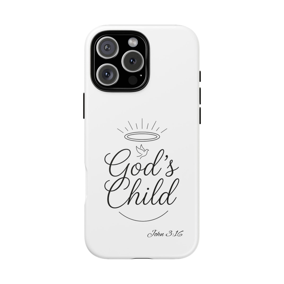 God’s Child Phone Case — Christian Scripture John 3:16 Religious iPhone Case