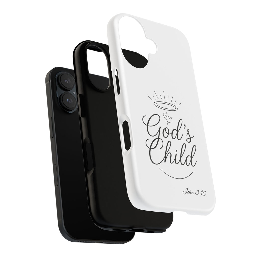 God’s Child Phone Case — Christian Scripture John 3:16 Religious iPhone Case