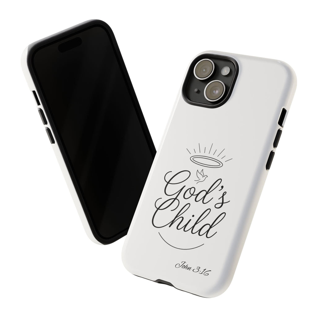 God’s Child Phone Case — Christian Scripture John 3:16 Religious iPhone Case