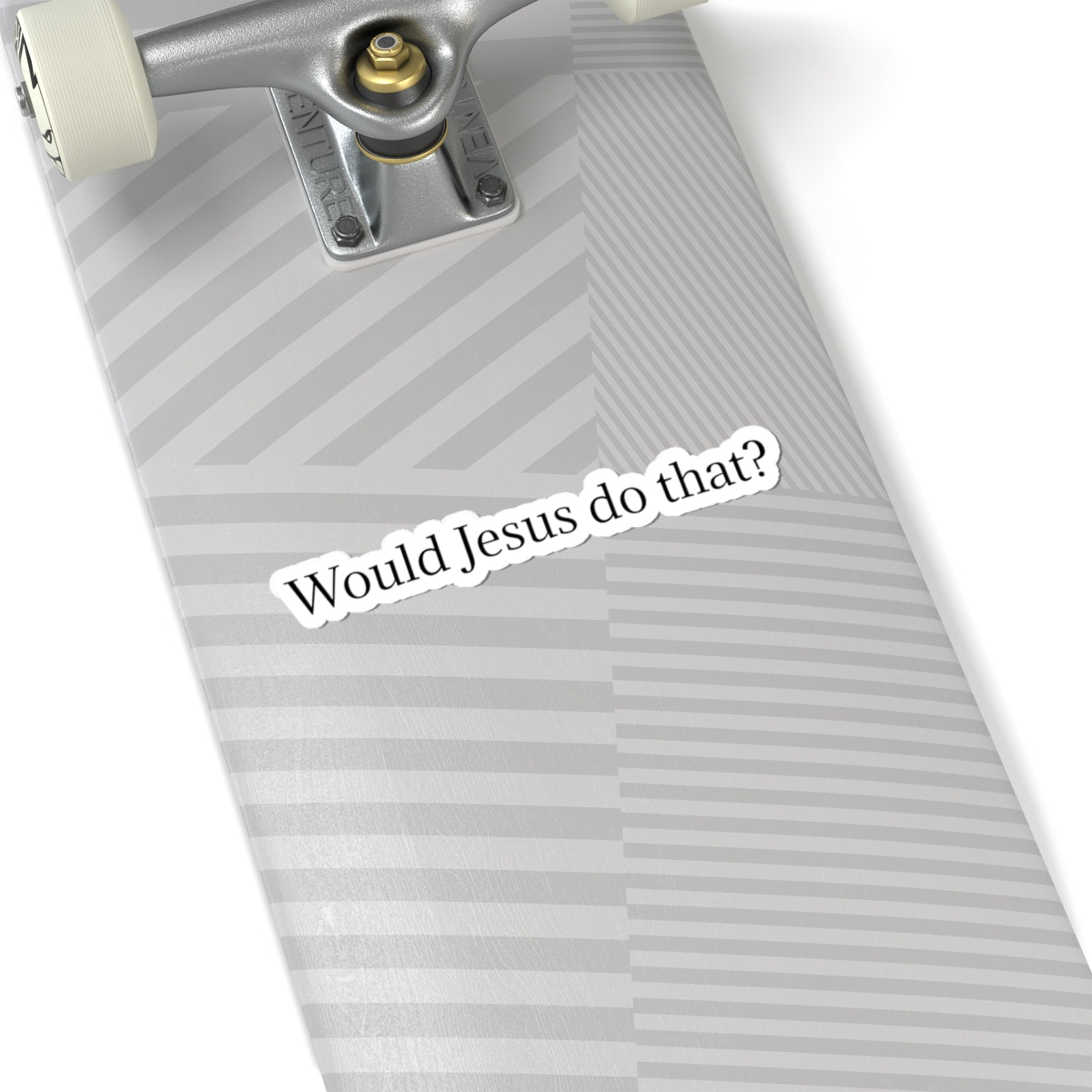 Would Jesus Do That? Sticker — Small Religious Faith Vinyl Kiss-Cut