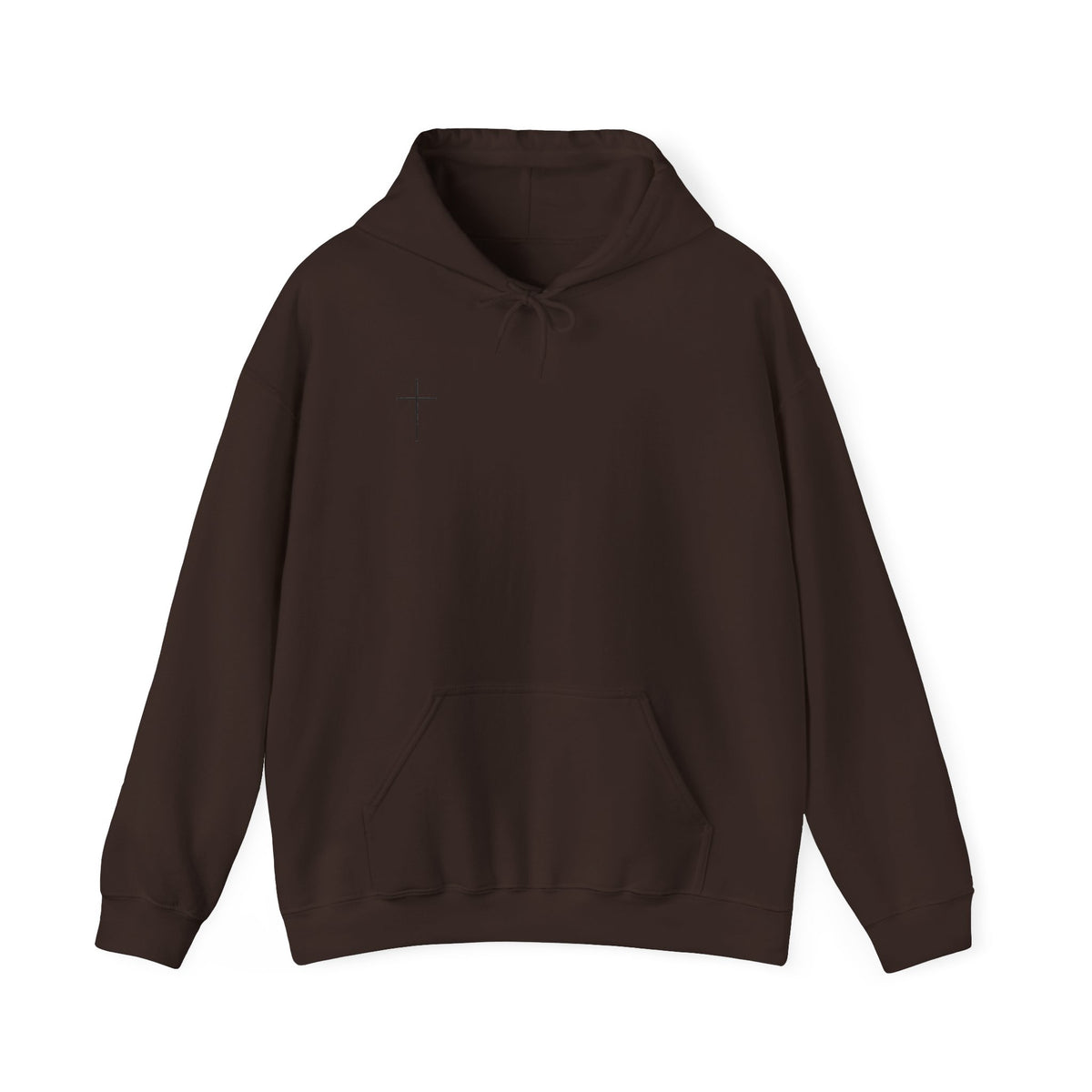 Jesus Is King Hoodie — Minimal Cross Christian Faith Sweatshirt
