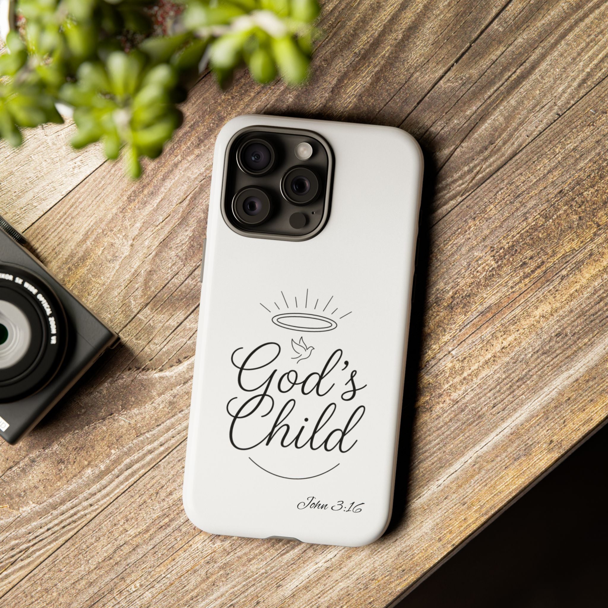 God’s Child Phone Case — Christian Scripture John 3:16 Religious iPhone Case