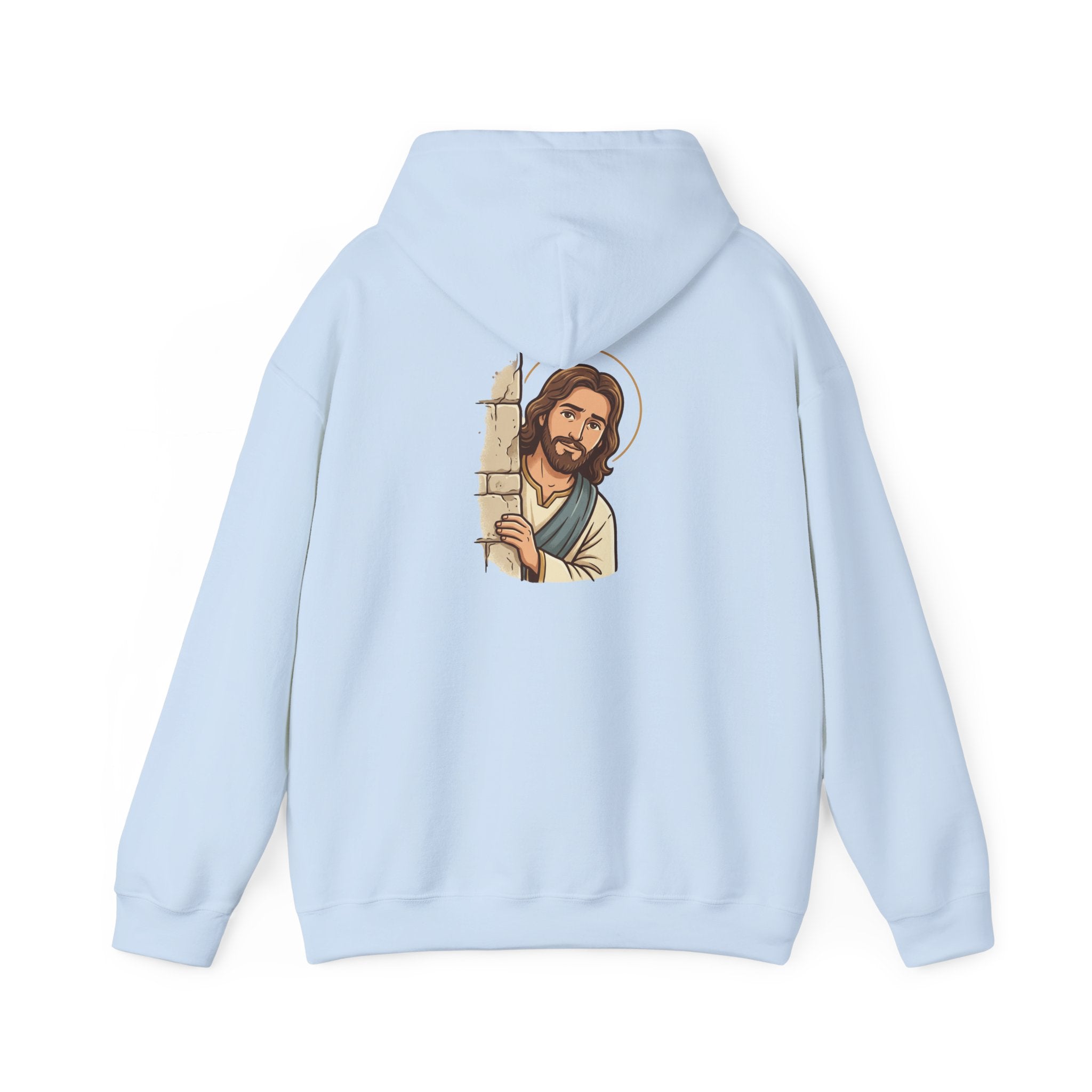 Would Jesus Do That? Hoodie — Minimal Faith Statement Pullover