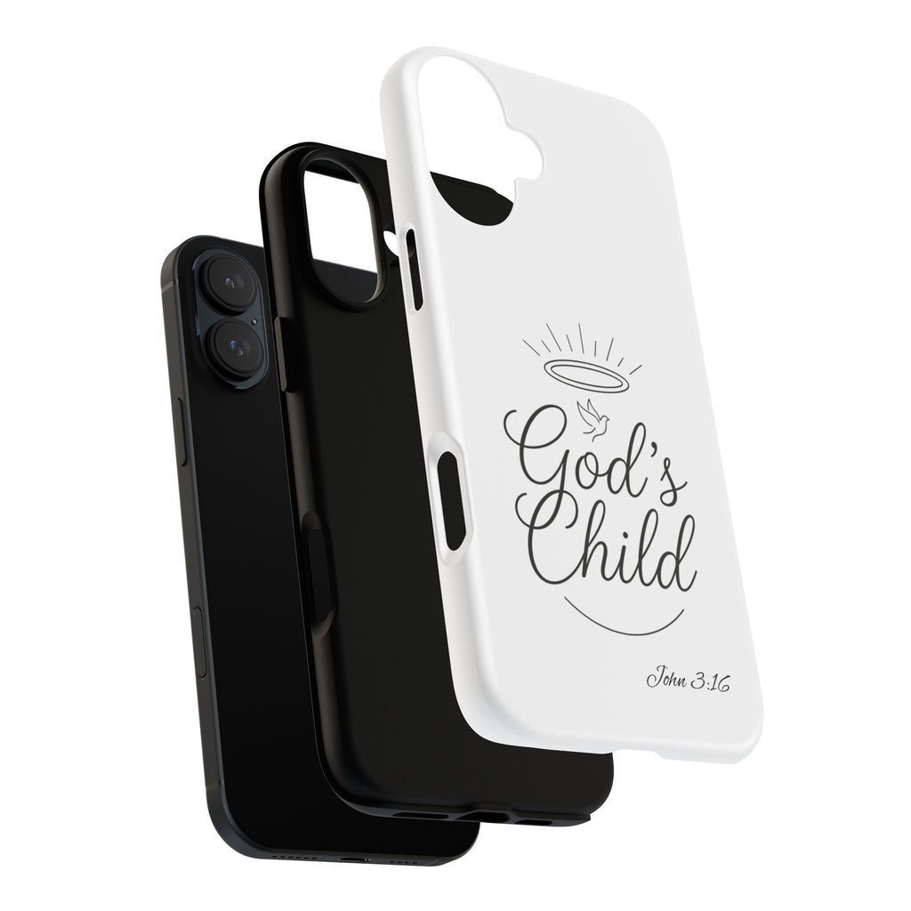 God’s Child Phone Case — Christian Scripture John 3:16 Religious iPhone Case