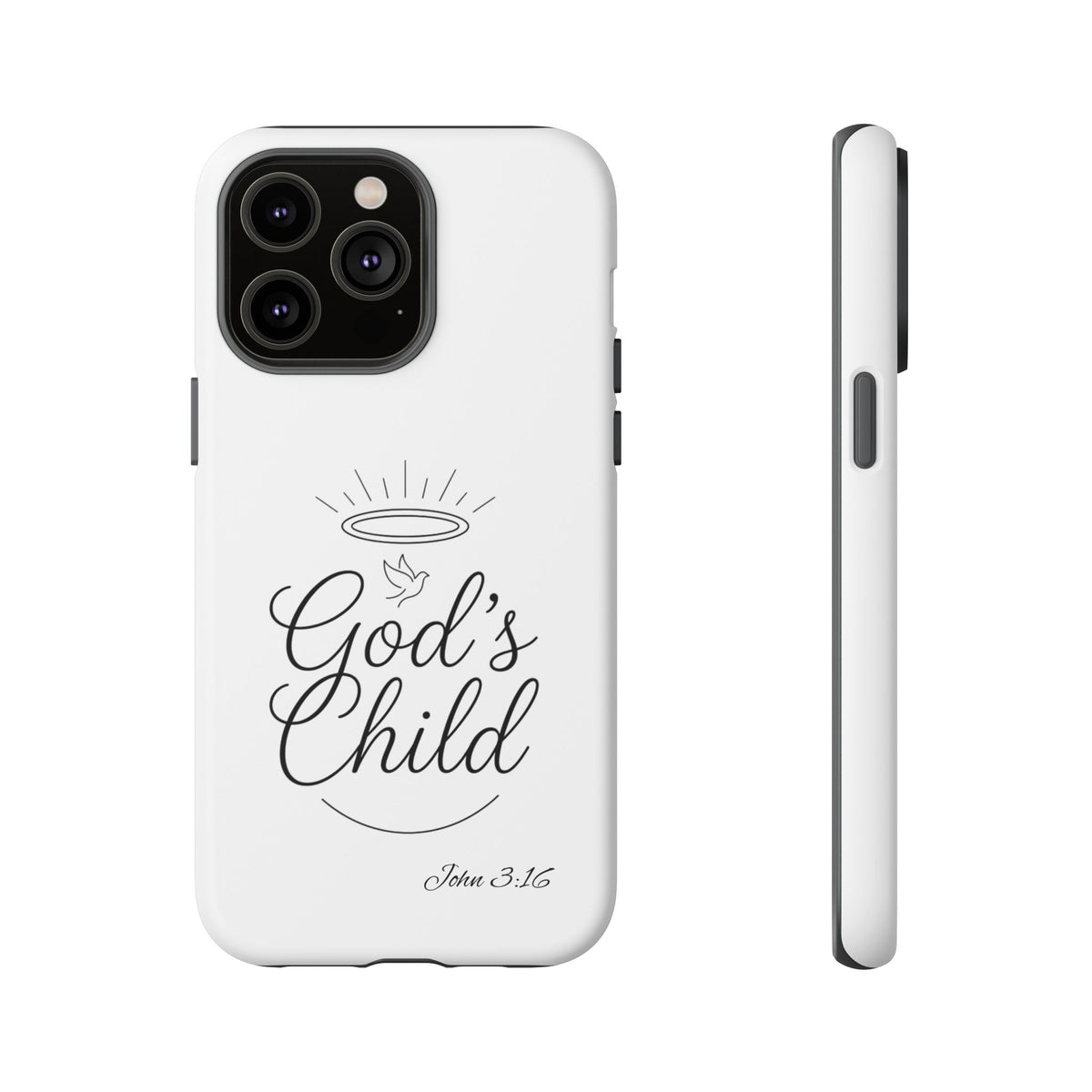 God’s Child Phone Case — Christian Scripture John 3:16 Religious iPhone Case