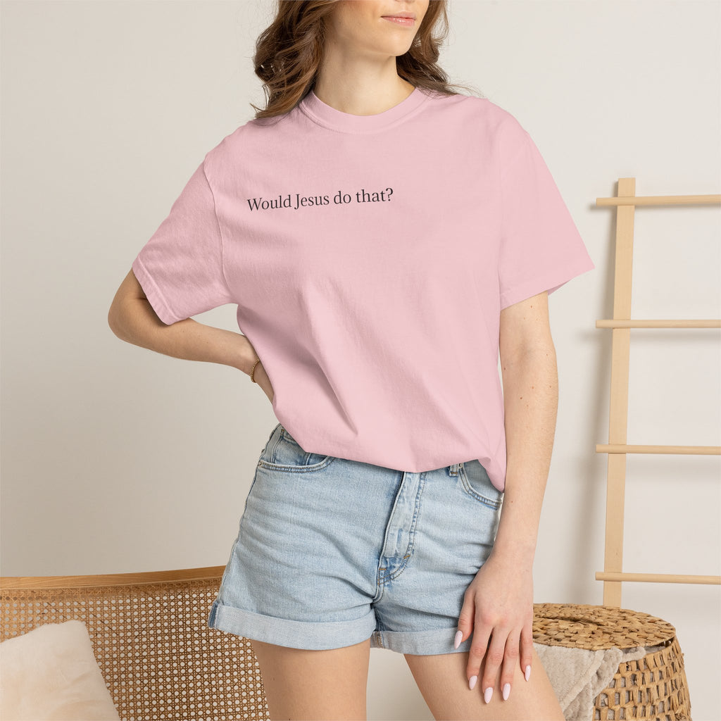 Jesus Peeking T‑Shirt — "Would Jesus do that?" Christian Graphic Tee