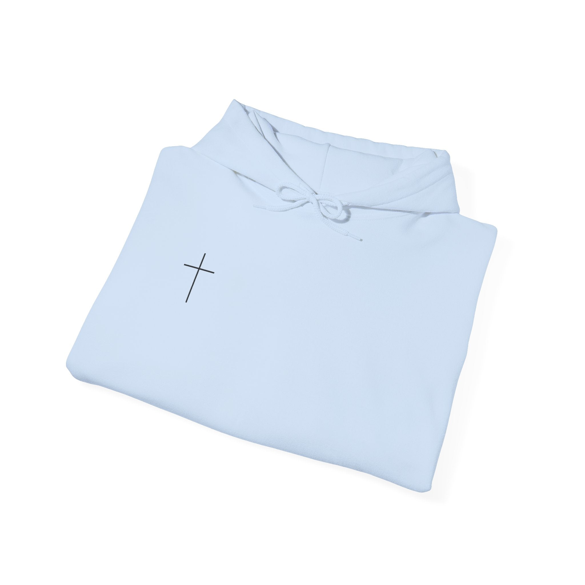 Jesus Is King Hoodie — Minimal Cross Christian Faith Sweatshirt