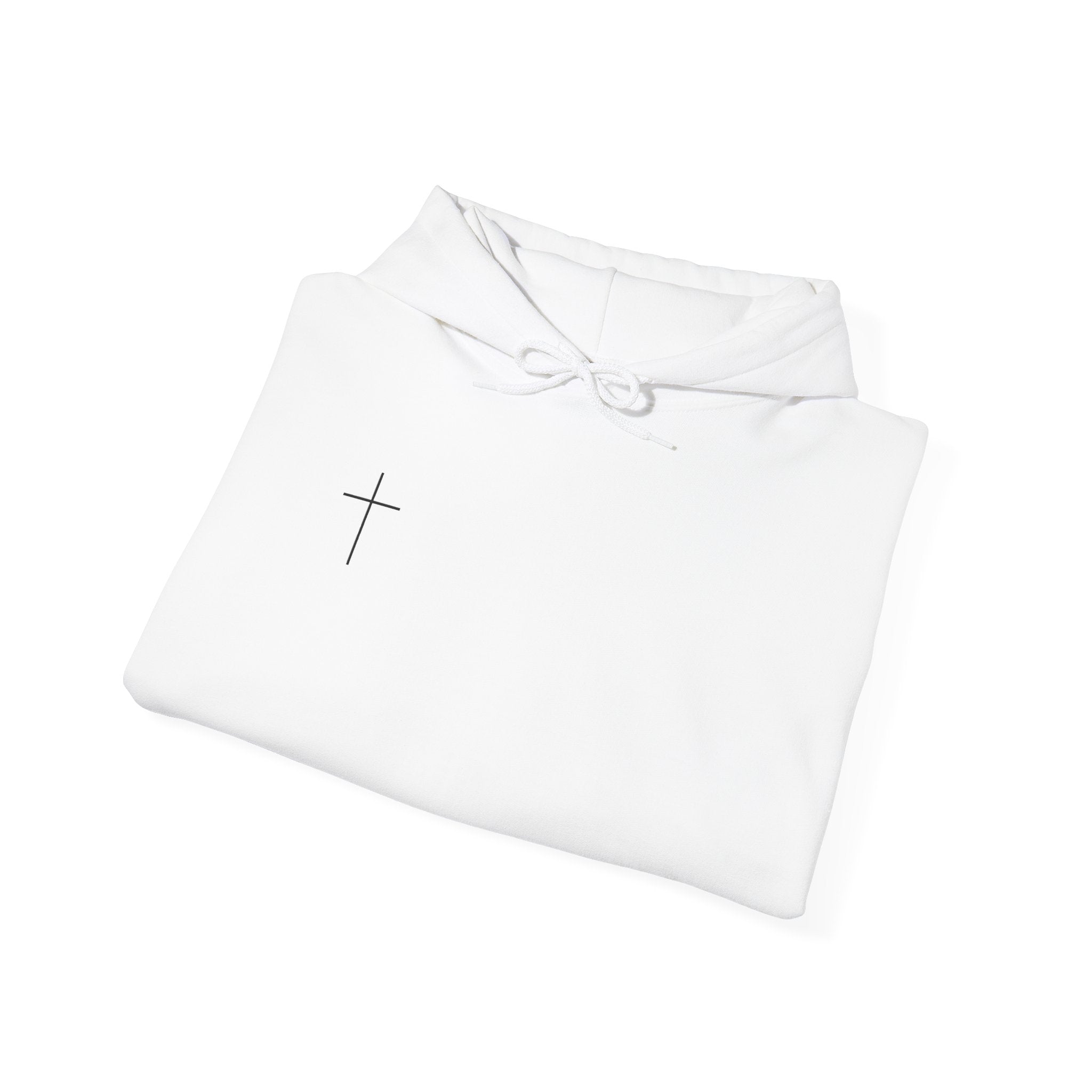 Jesus Is King Hoodie — Minimal Cross Christian Faith Sweatshirt