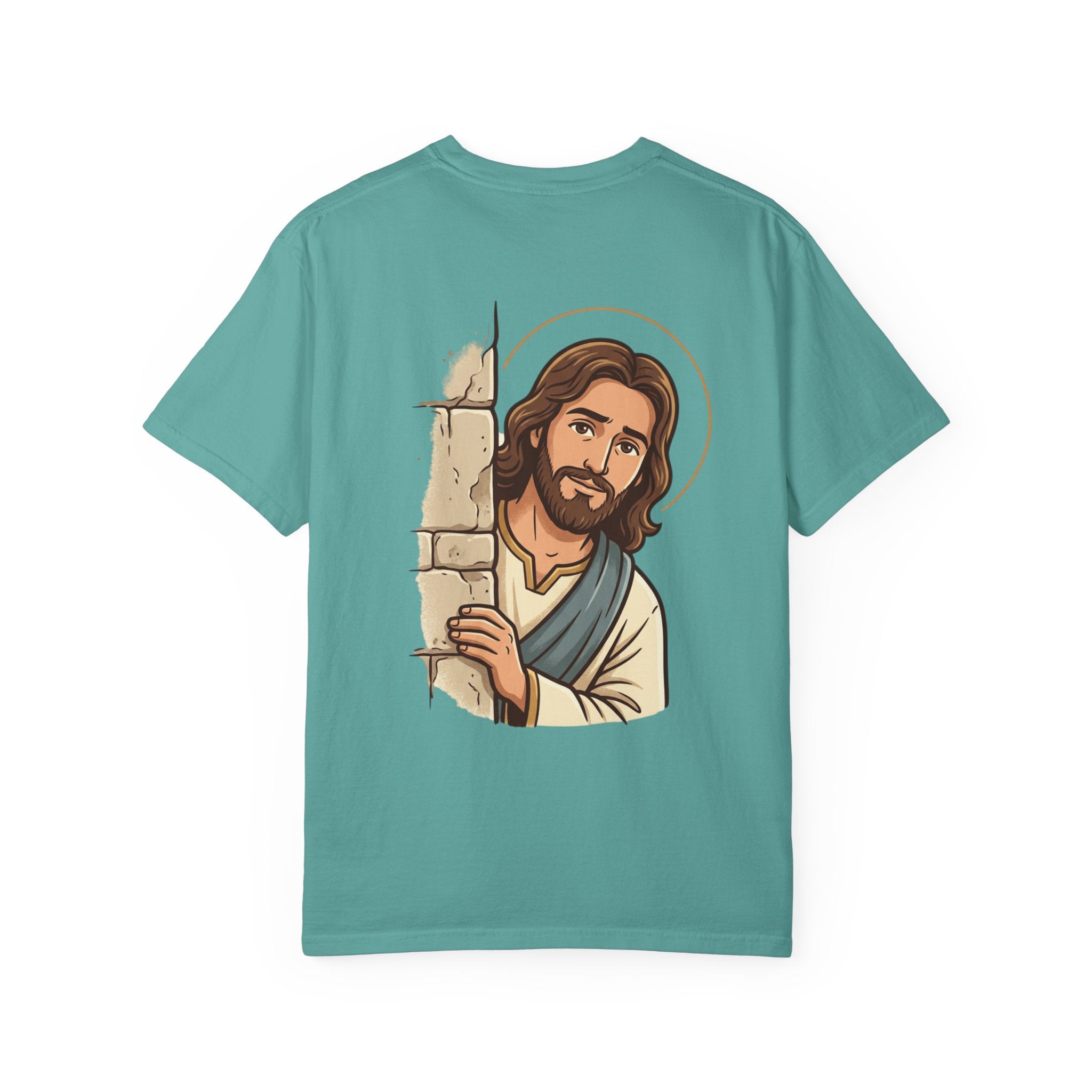 Jesus Peeking T‑Shirt — "Would Jesus do that?" Christian Graphic Tee
