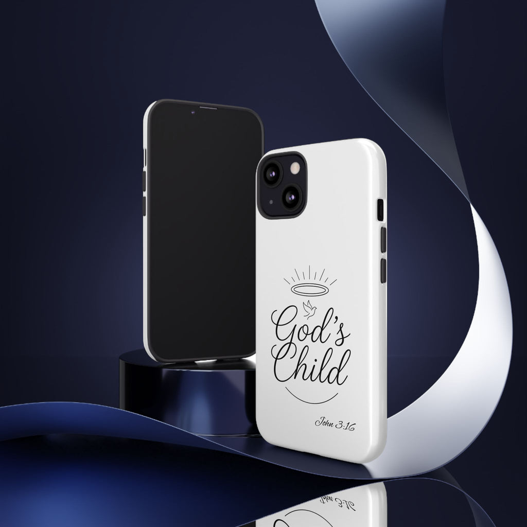 God’s Child Phone Case — Christian Scripture John 3:16 Religious iPhone Case