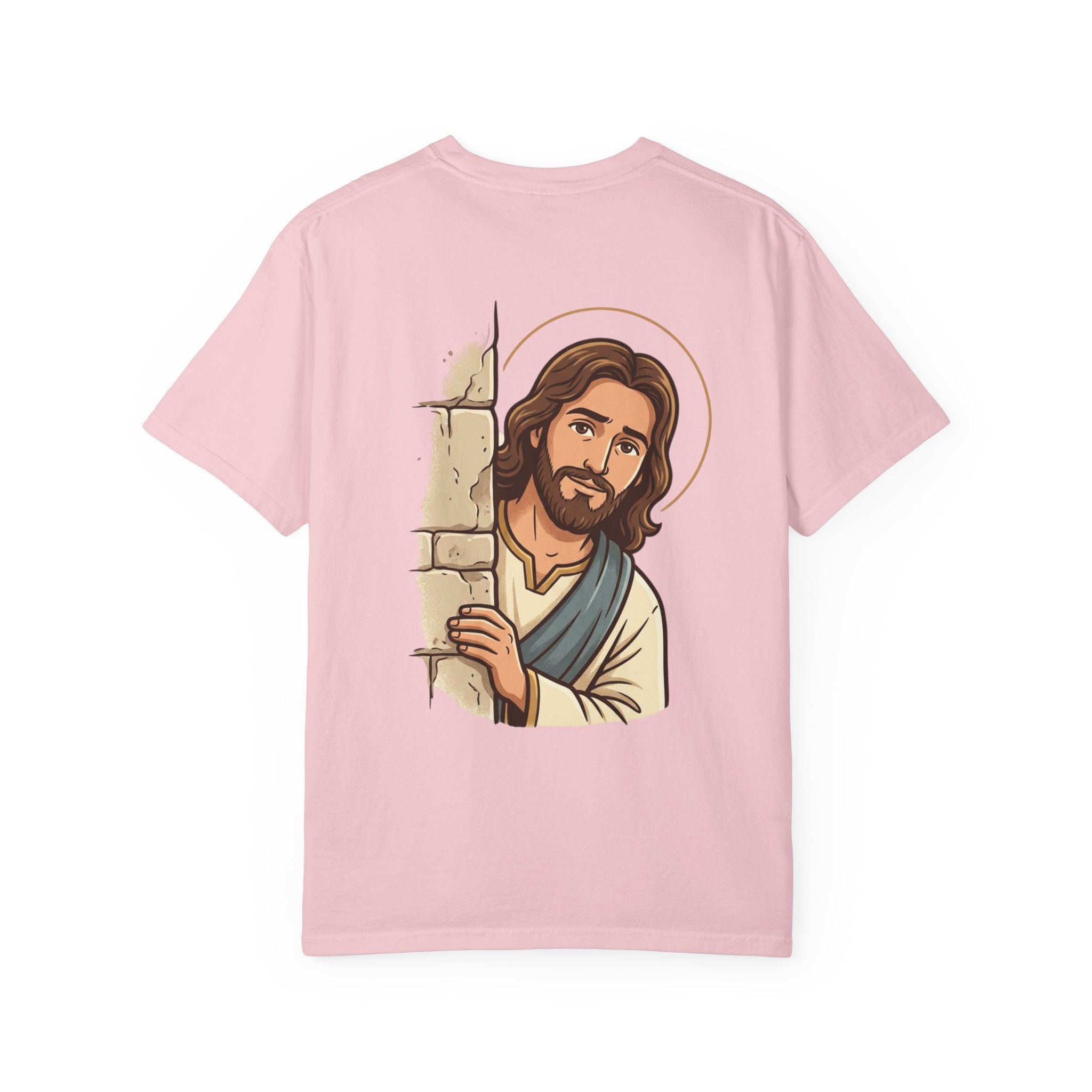 Jesus Peeking T‑Shirt — "Would Jesus do that?" Christian Graphic Tee