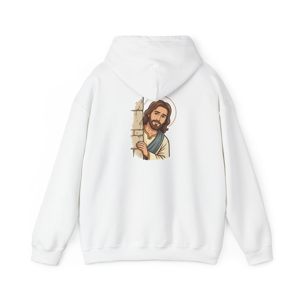 Would Jesus Do That? Hoodie — Minimal Faith Statement Pullover