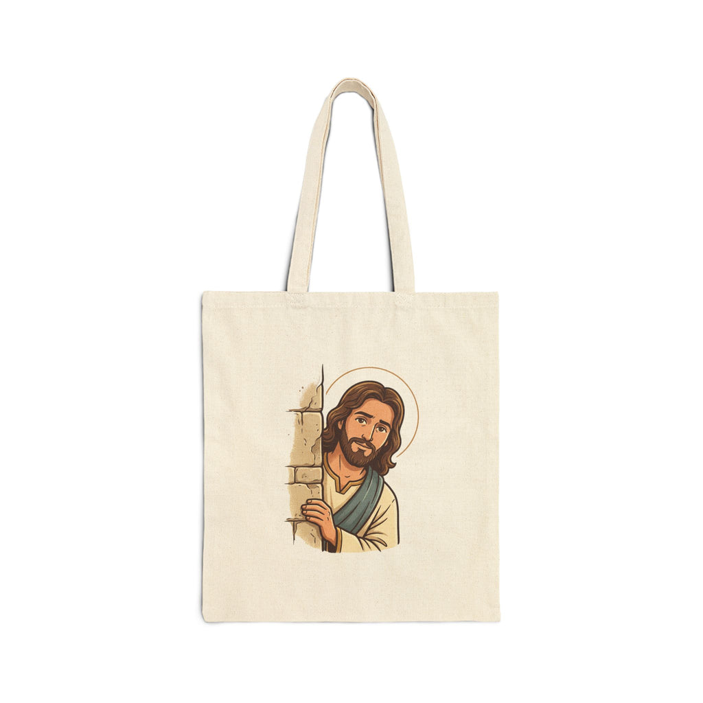 Tote — "Would Jesus do this?" Minimalist Cotton Canvas Religious Quote Tote Bag