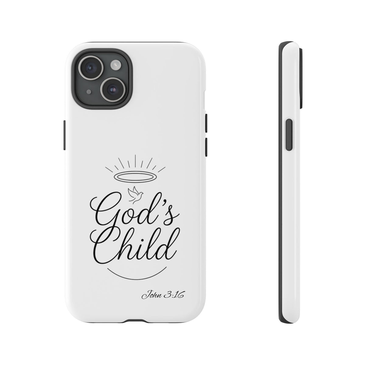 God’s Child Phone Case — Christian Scripture John 3:16 Religious iPhone Case
