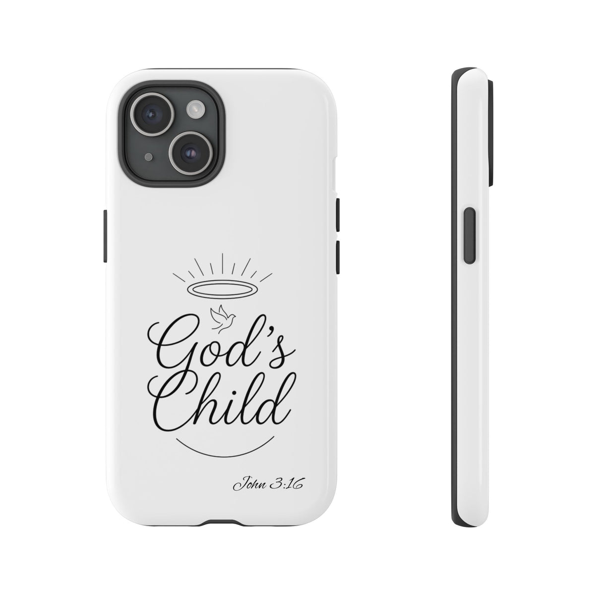 God’s Child Phone Case — Christian Scripture John 3:16 Religious iPhone Case
