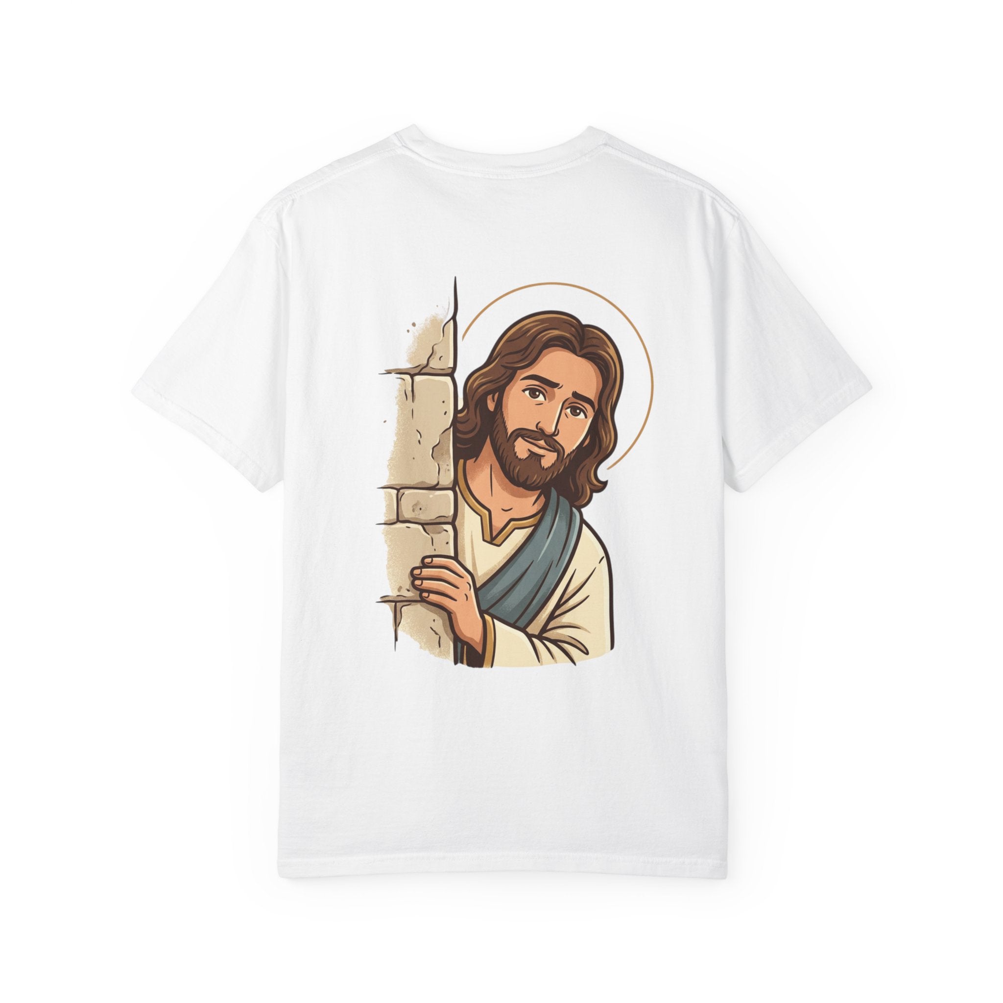 Jesus Peeking T‑Shirt — "Would Jesus do that?" Christian Graphic Tee