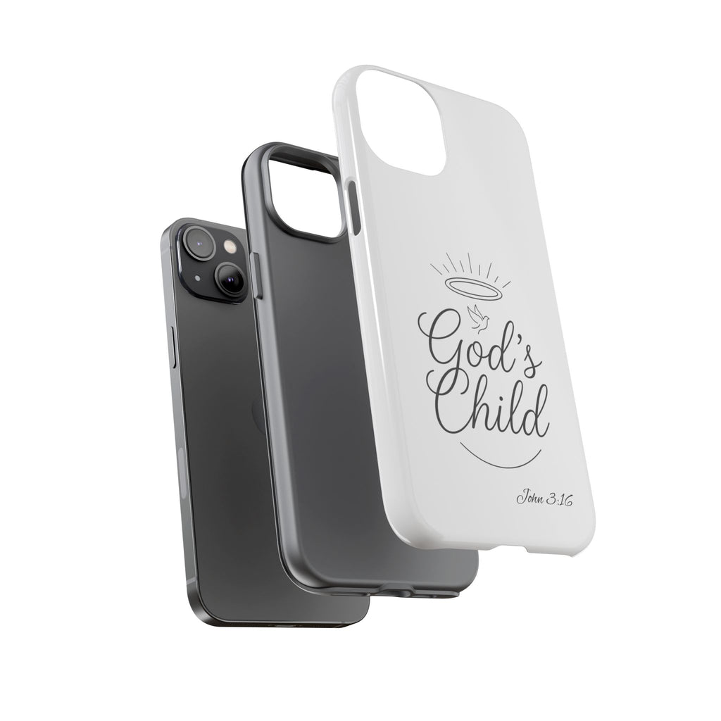 God’s Child Phone Case — Christian Scripture John 3:16 Religious iPhone Case