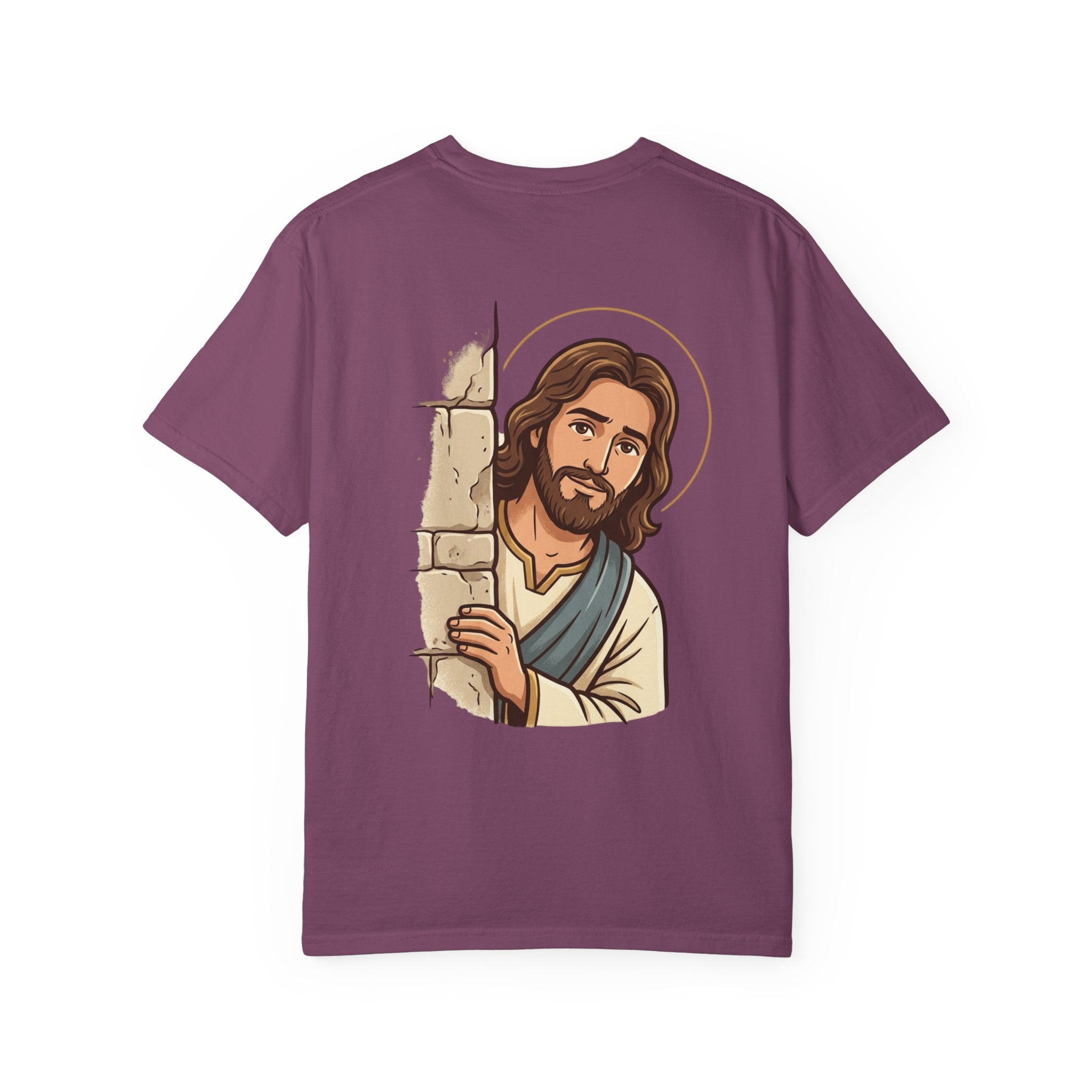 Jesus Peeking T‑Shirt — "Would Jesus do that?" Christian Graphic Tee