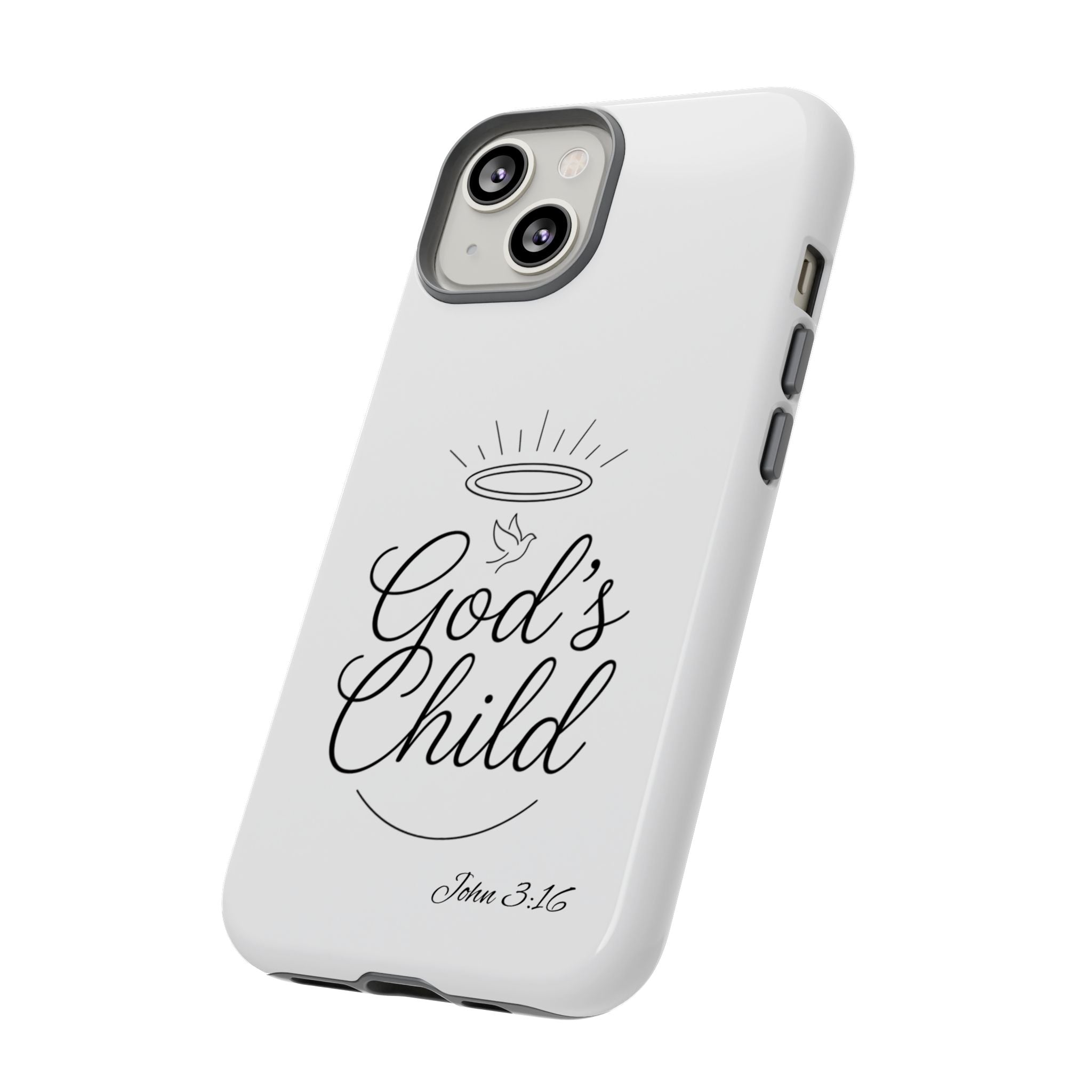 God’s Child Phone Case — Christian Scripture John 3:16 Religious iPhone Case
