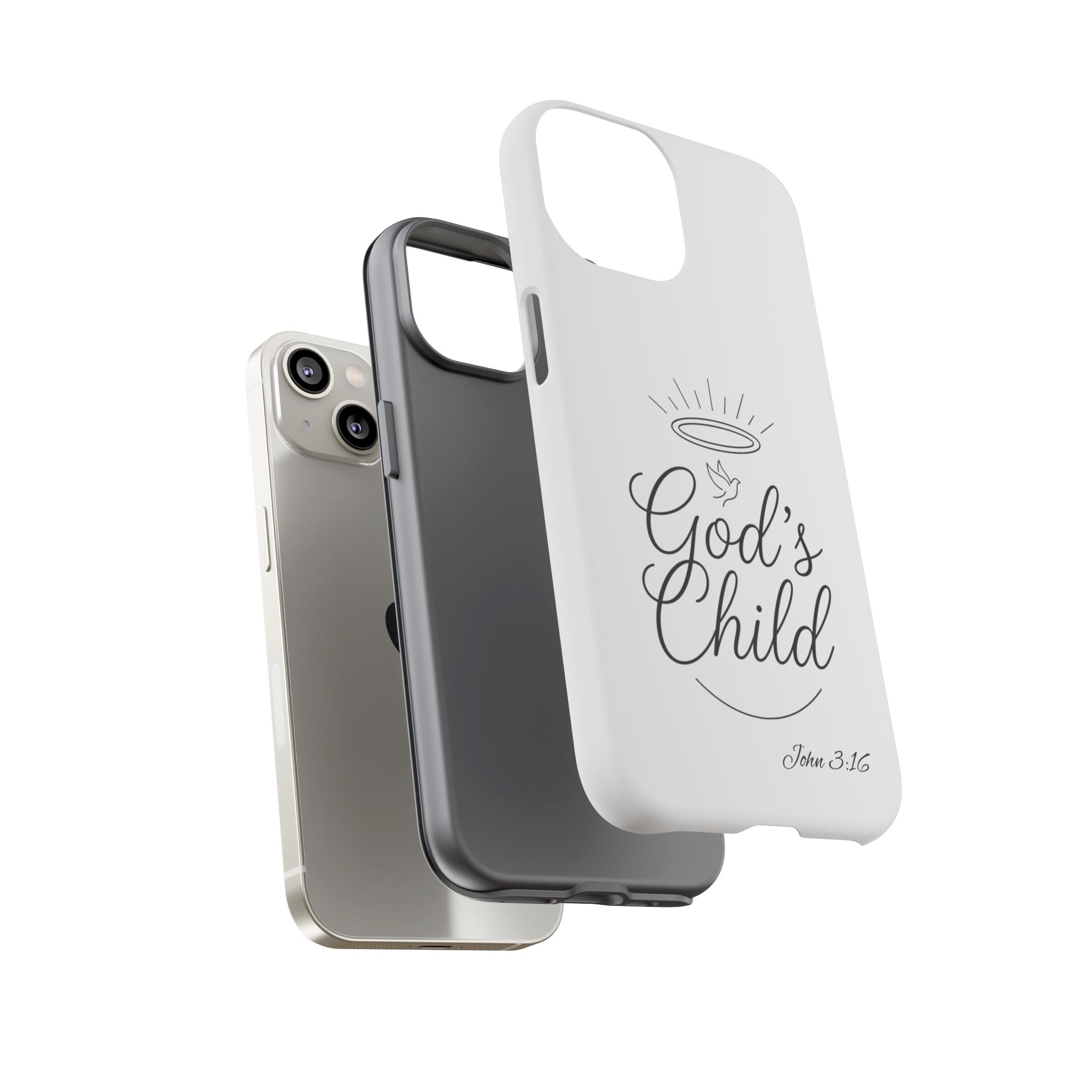 God’s Child Phone Case — Christian Scripture John 3:16 Religious iPhone Case