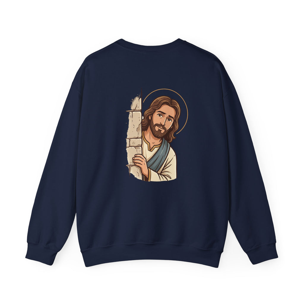 'Would Jesus Do That?' Crewneck Sweatshirt - Minimal Christian Message Pullover