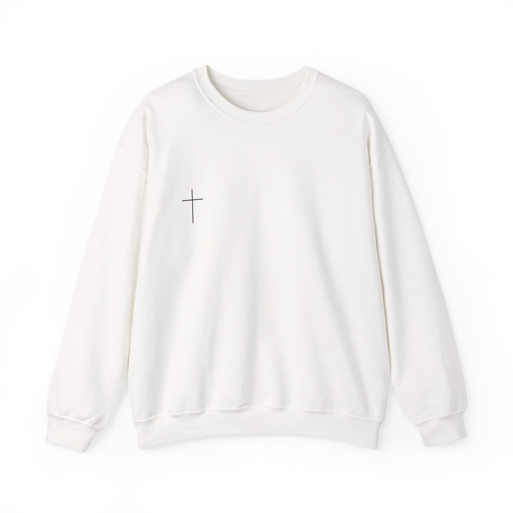 Minimal Tiny Cross Crewneck Sweatshirt