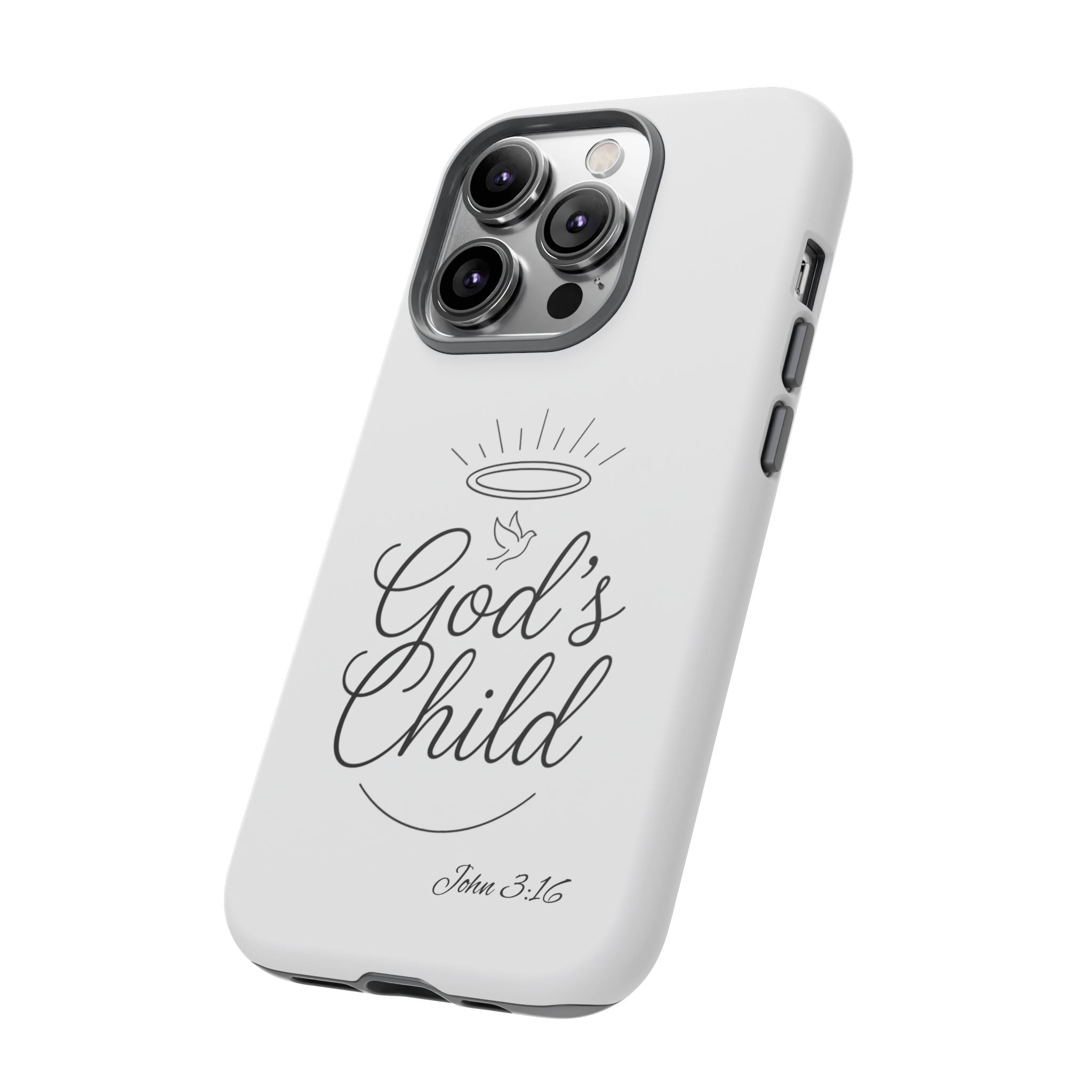 God’s Child Phone Case — Christian Scripture John 3:16 Religious iPhone Case
