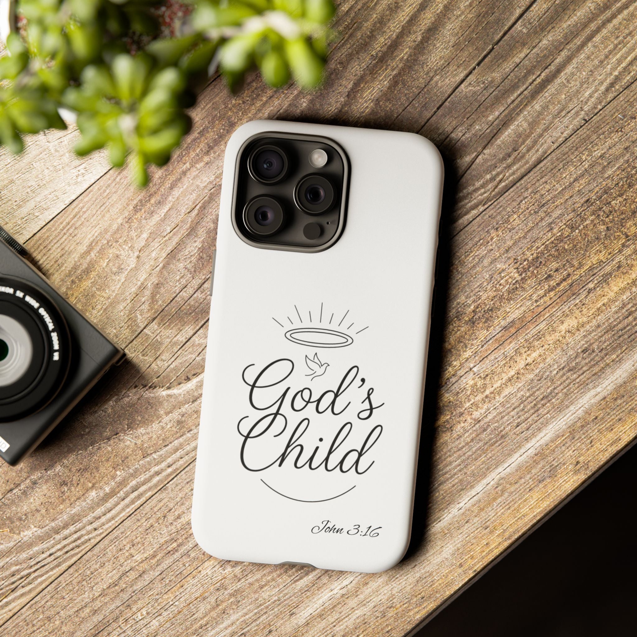 God’s Child Phone Case — Christian Scripture John 3:16 Religious iPhone Case