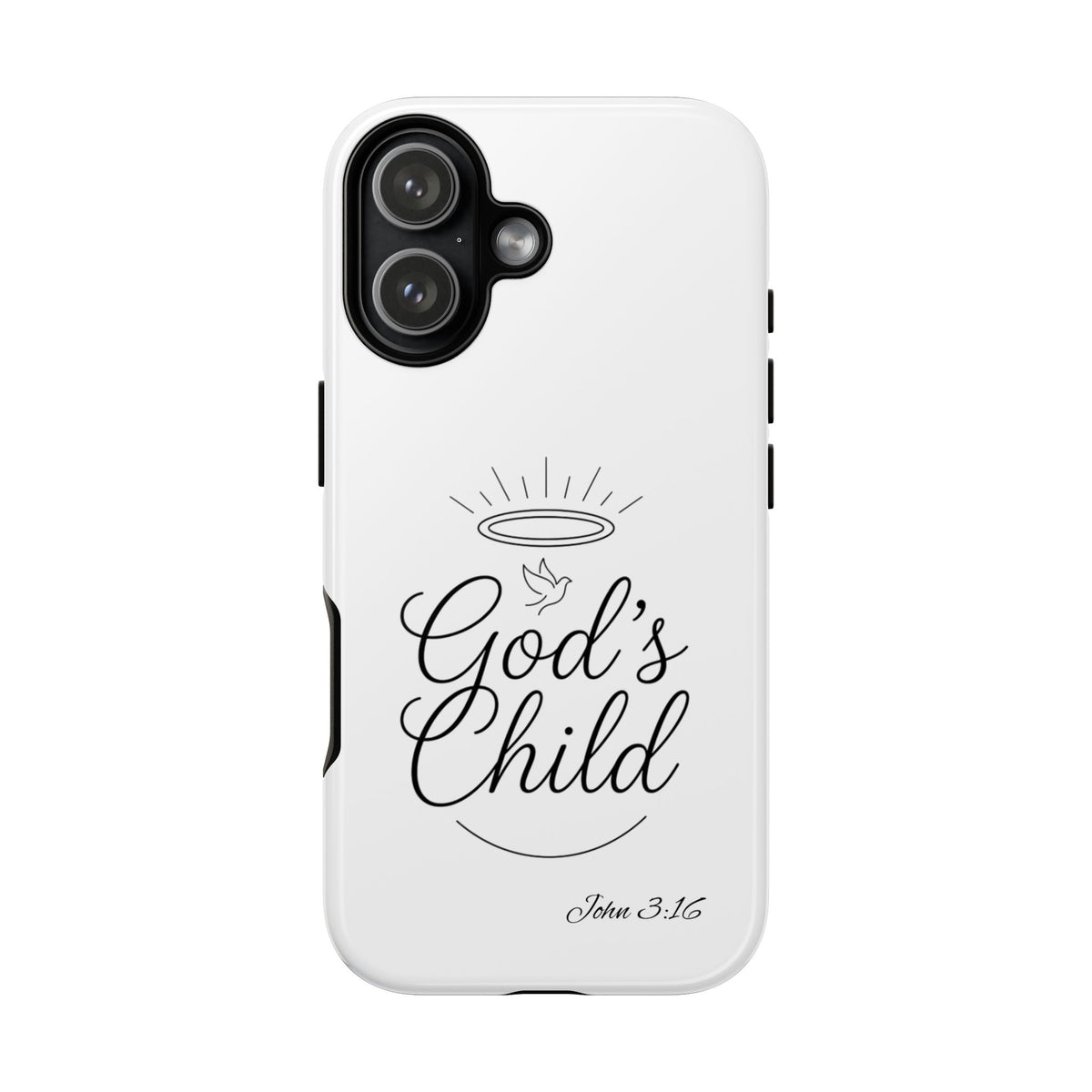 God’s Child Phone Case — Christian Scripture John 3:16 Religious iPhone Case
