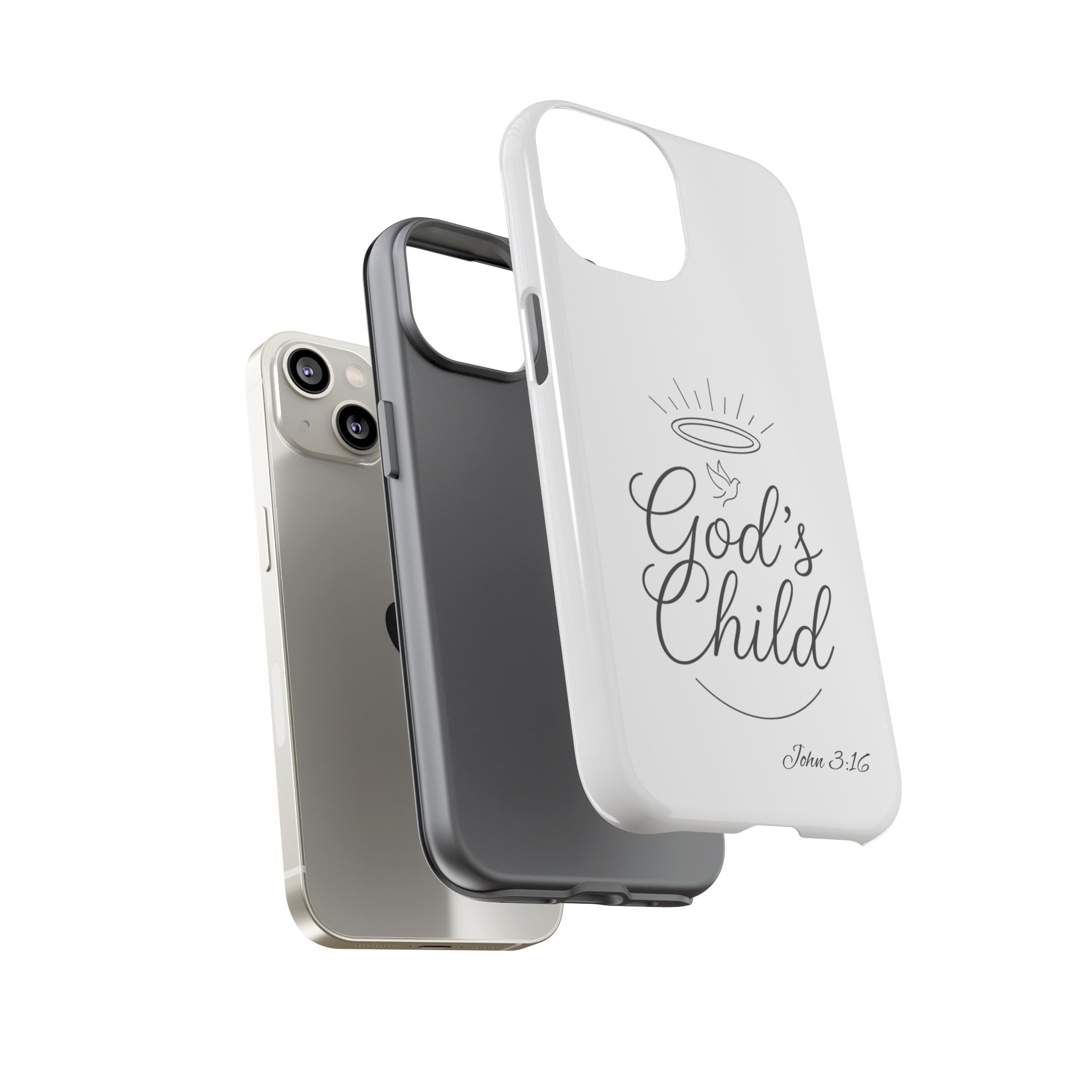 God’s Child Phone Case — Christian Scripture John 3:16 Religious iPhone Case