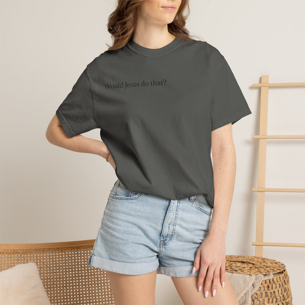 Jesus Peeking T‑Shirt — "Would Jesus do that?" Christian Graphic Tee