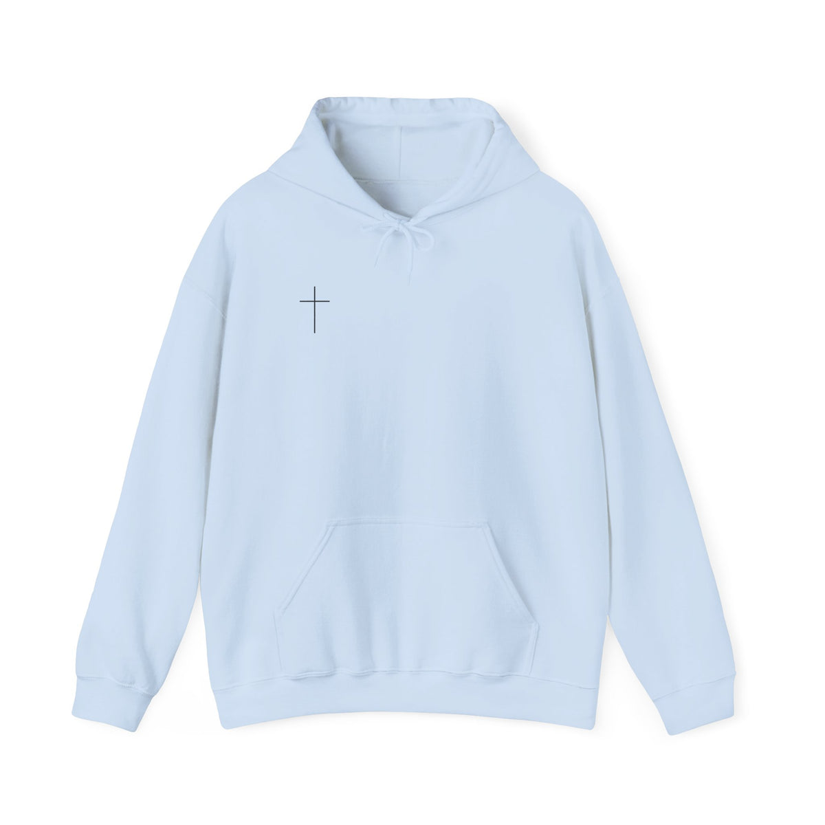 Jesus Is King Hoodie — Minimal Cross Christian Faith Sweatshirt