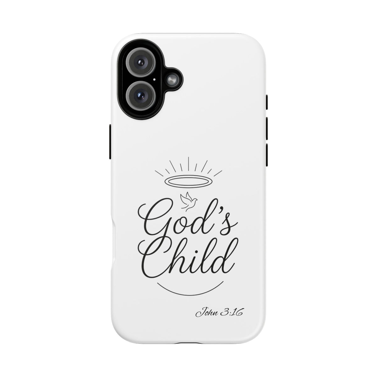 God’s Child Phone Case — Christian Scripture John 3:16 Religious iPhone Case