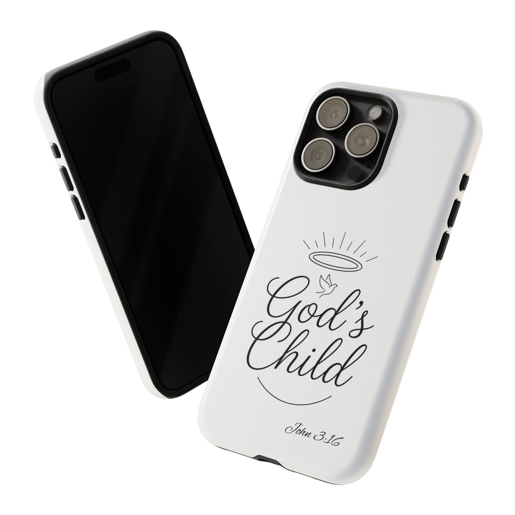 God’s Child Phone Case — Christian Scripture John 3:16 Religious iPhone Case