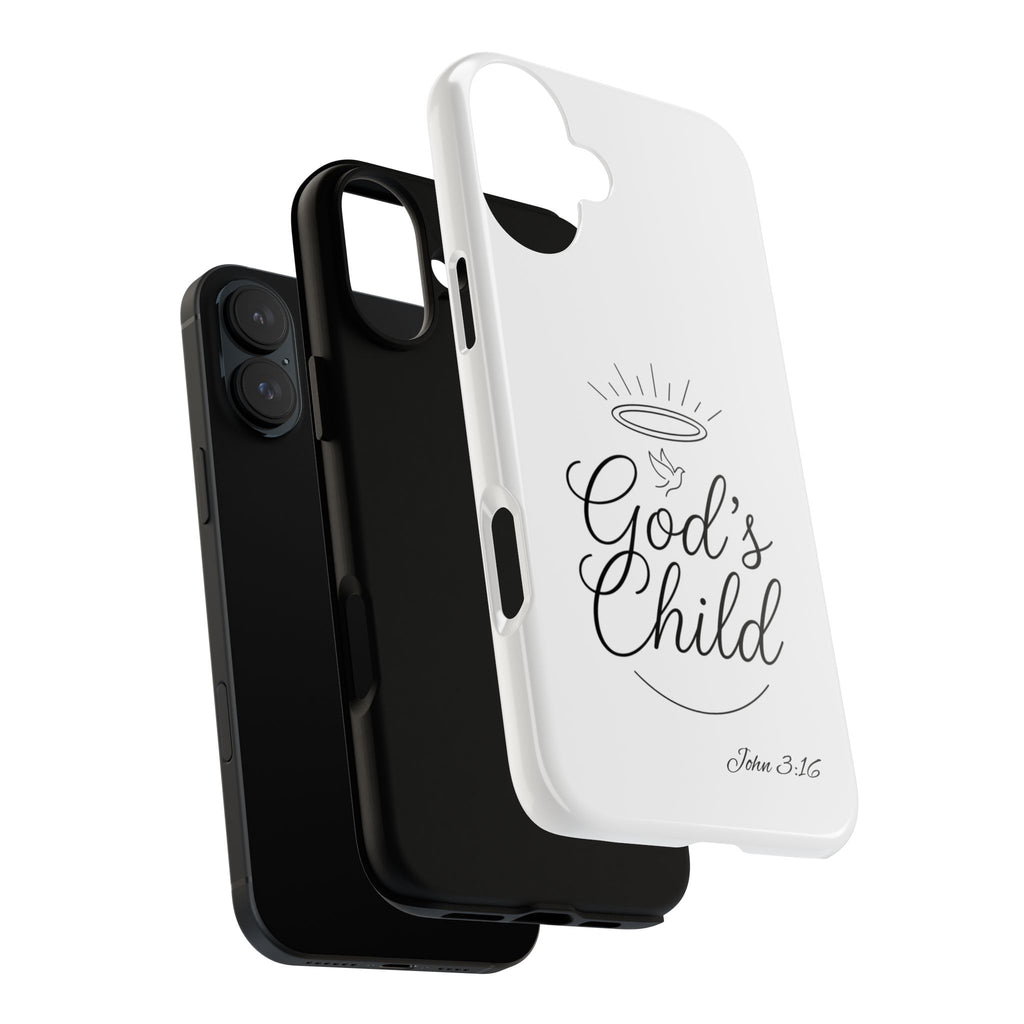 God’s Child Phone Case — Christian Scripture John 3:16 Religious iPhone Case