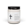 Minimal Cross Soy Candle – 9oz Scented Jar (Christian Gift)
