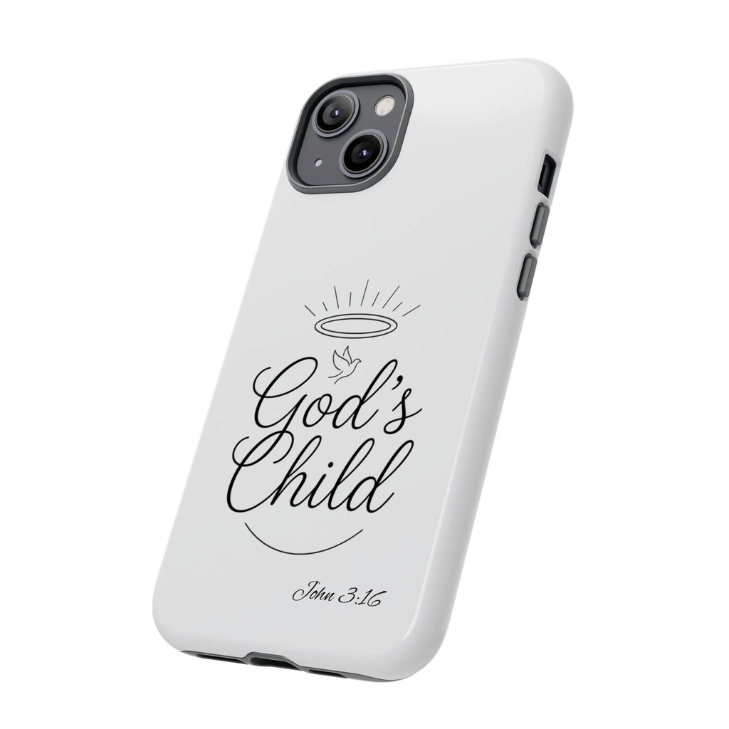 God’s Child Phone Case — Christian Scripture John 3:16 Religious iPhone Case