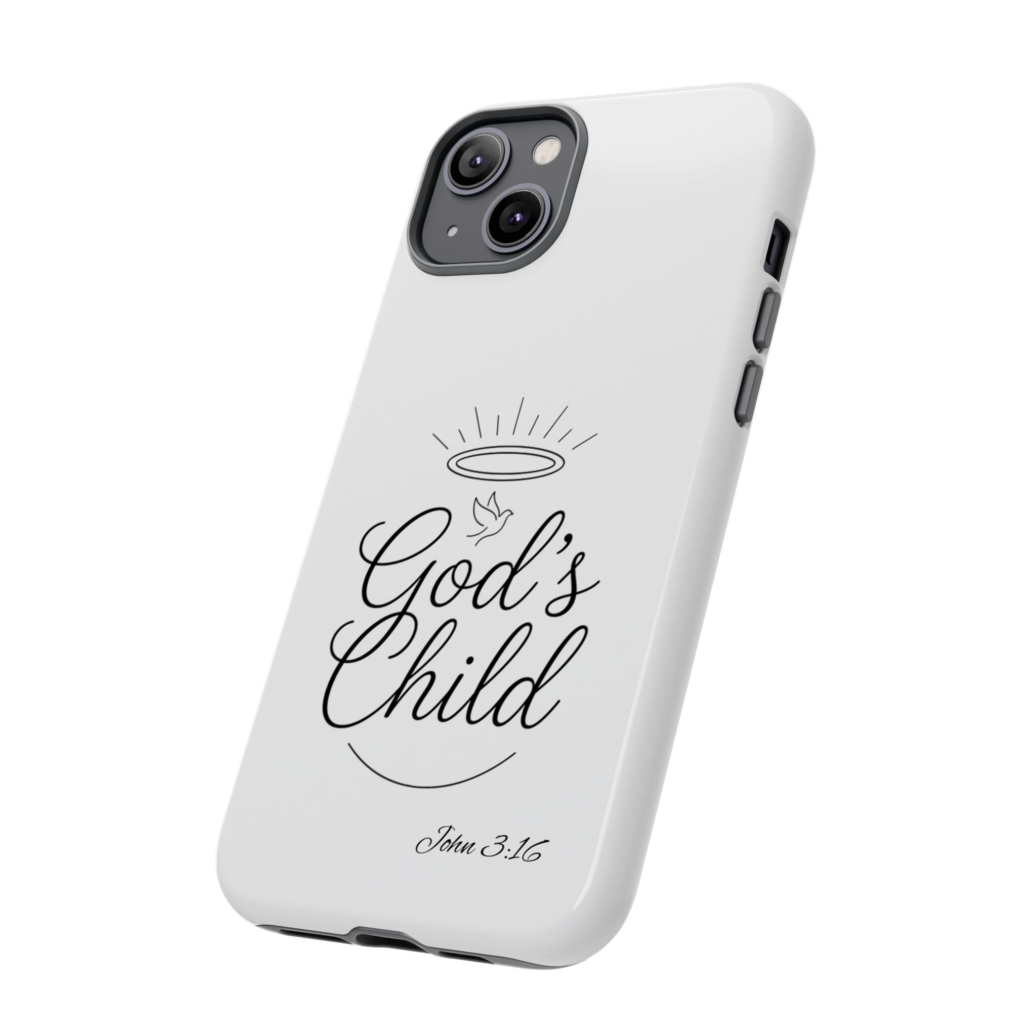 God’s Child Phone Case — Christian Scripture John 3:16 Religious iPhone Case
