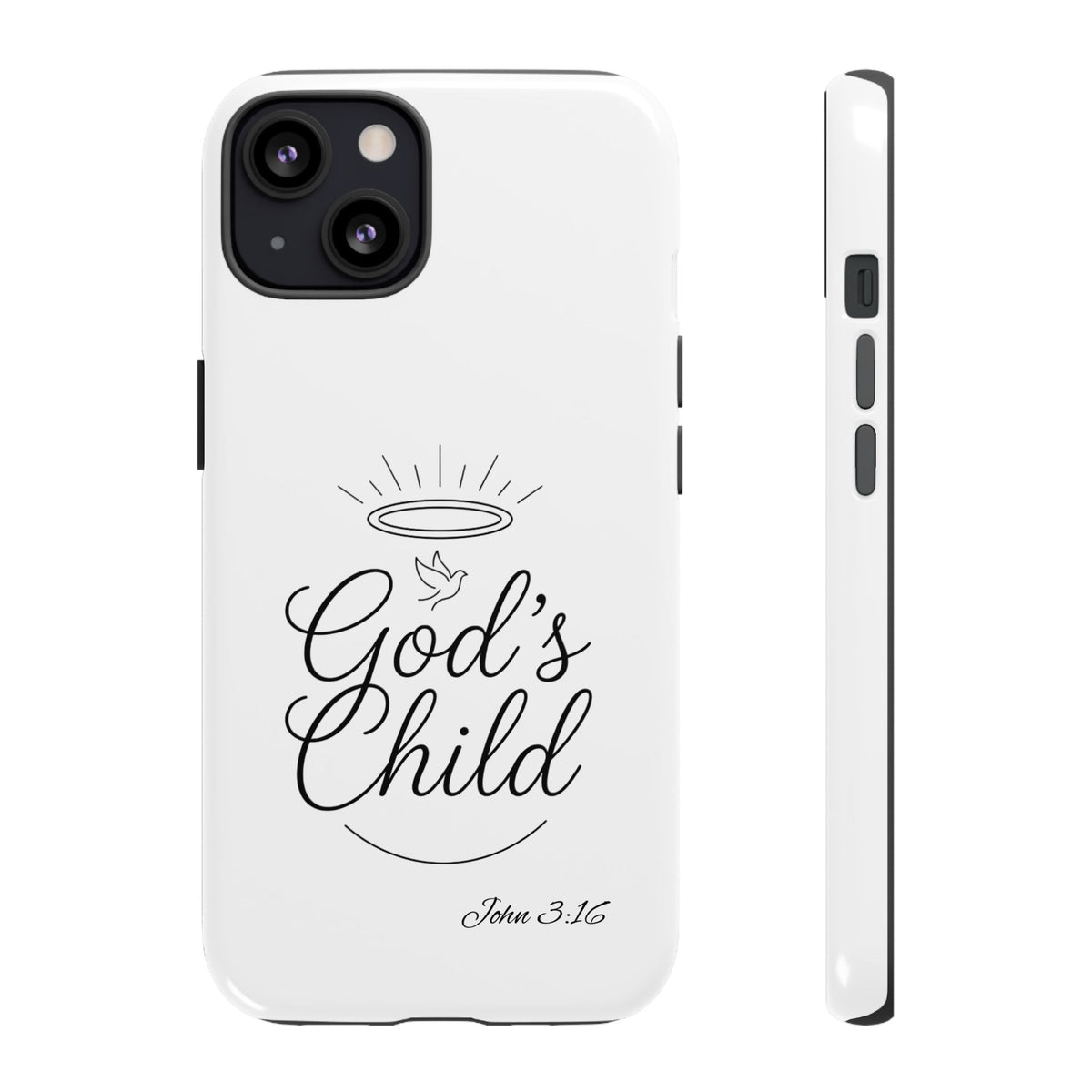 God’s Child Phone Case — Christian Scripture John 3:16 Religious iPhone Case