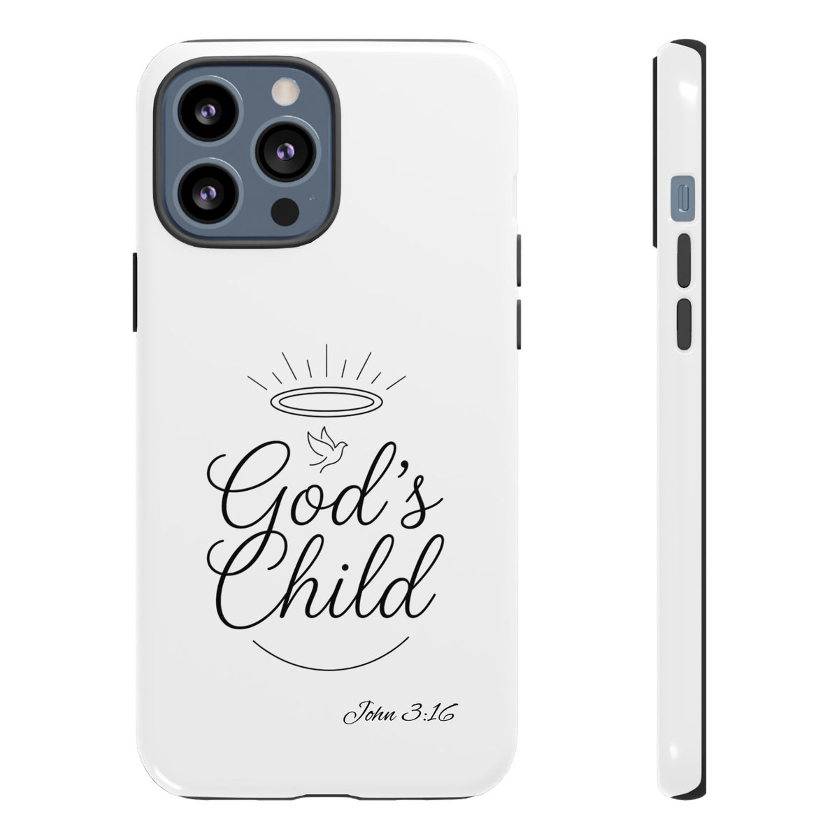 God’s Child Phone Case — Christian Scripture John 3:16 Religious iPhone Case
