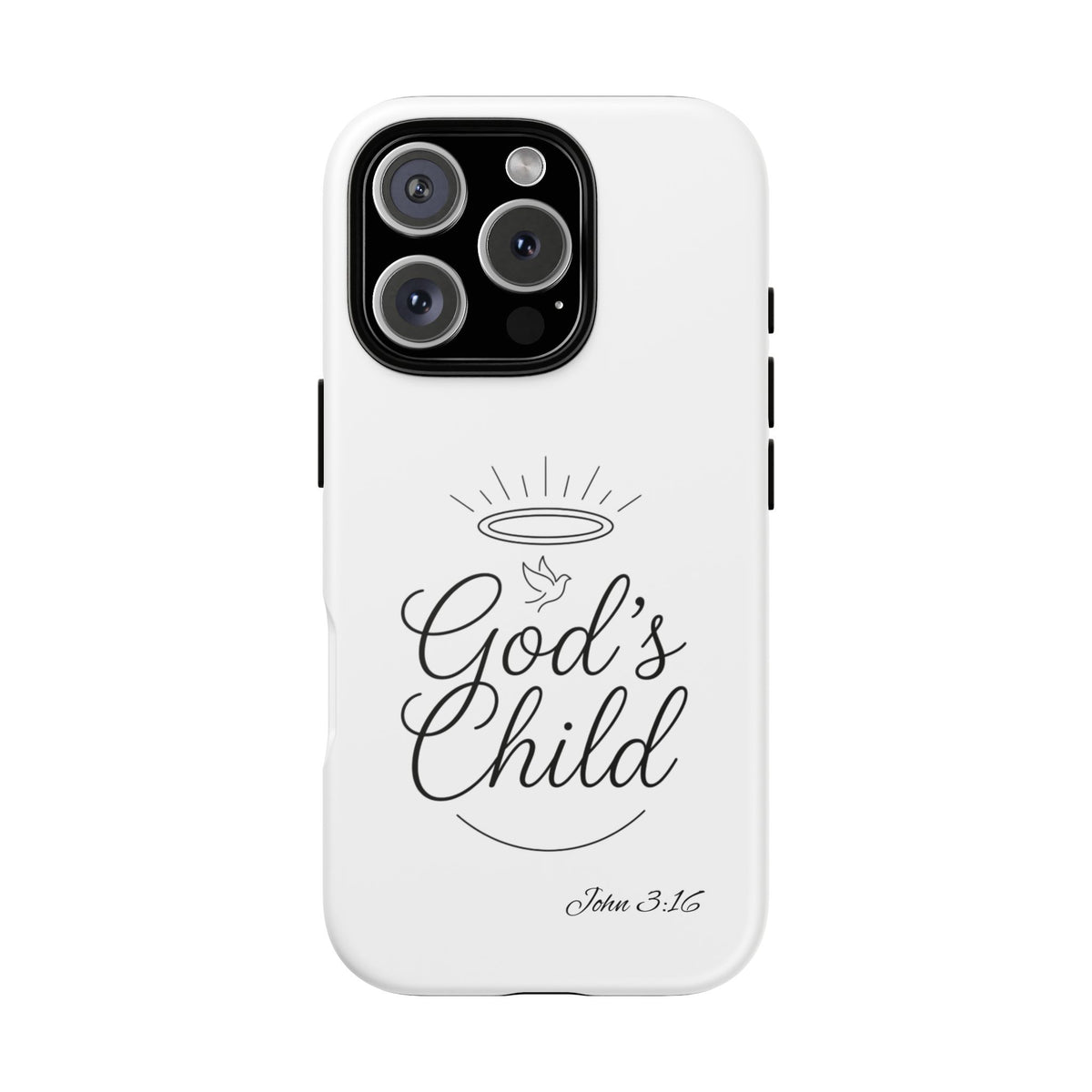 God’s Child Phone Case — Christian Scripture John 3:16 Religious iPhone Case