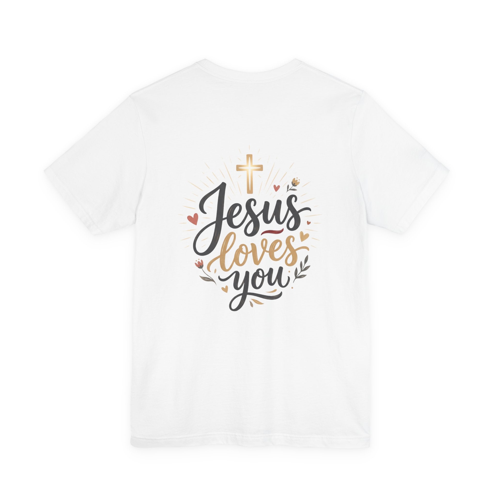 Jesus Loves You T‑Shirt — Christian Tee with Cross Design