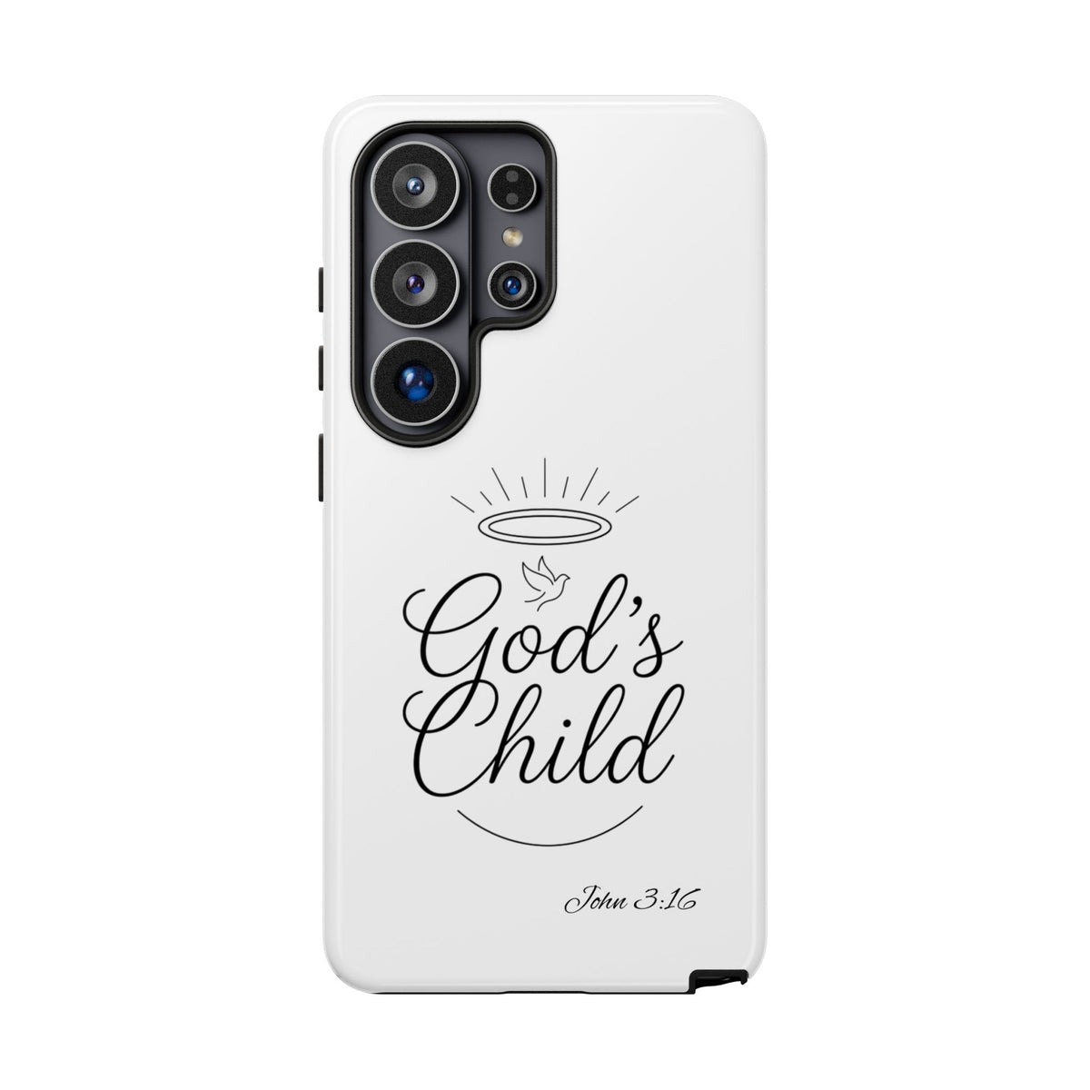 God’s Child Phone Case — Christian Scripture John 3:16 Religious iPhone Case