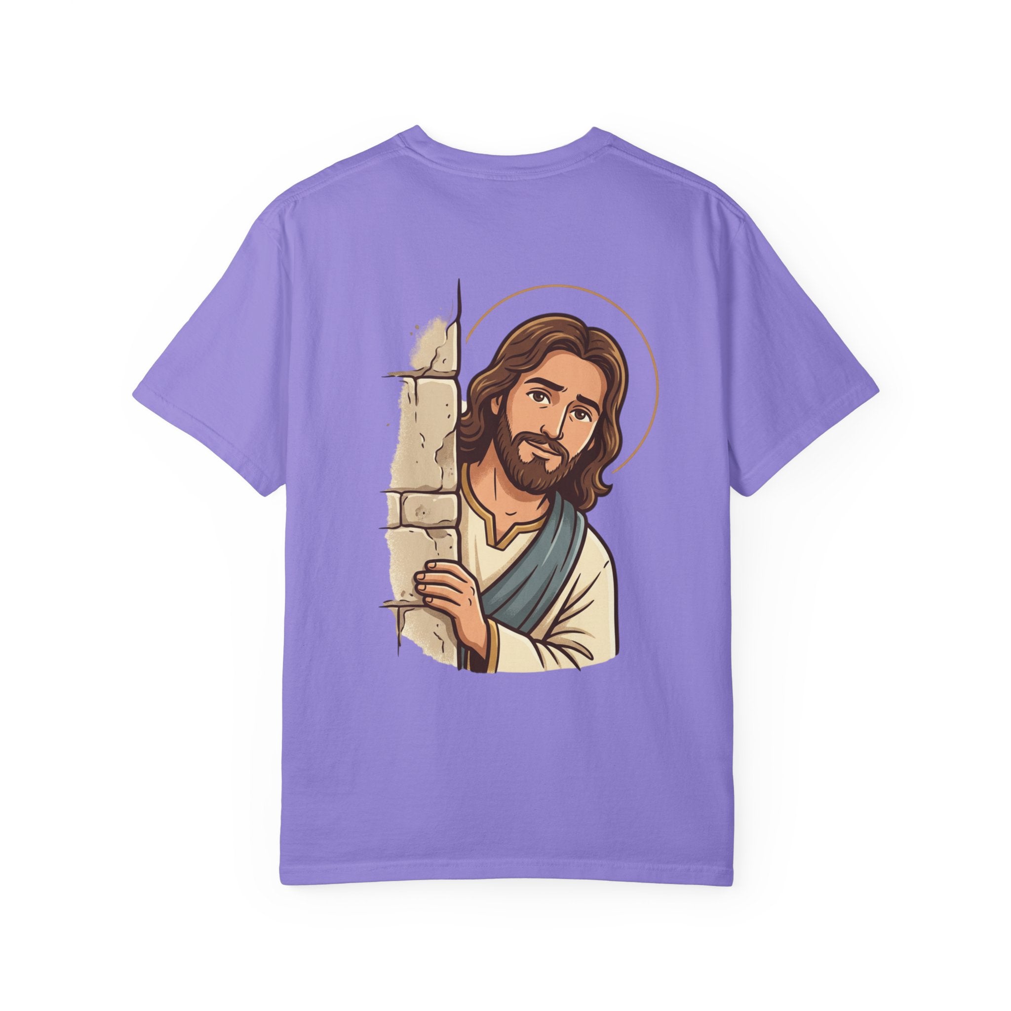 Jesus Peeking T‑Shirt — "Would Jesus do that?" Christian Graphic Tee