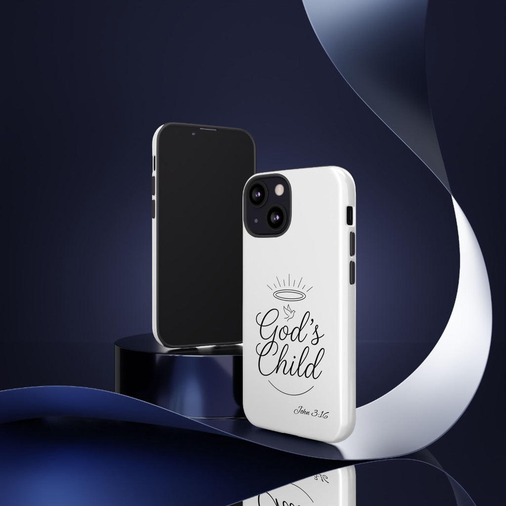 God’s Child Phone Case — Christian Scripture John 3:16 Religious iPhone Case