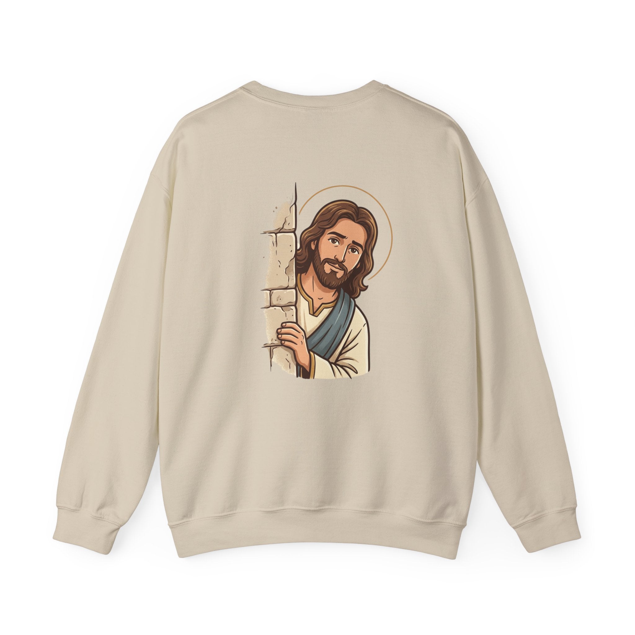 'Would Jesus Do That?' Crewneck Sweatshirt - Minimal Christian Message Pullover