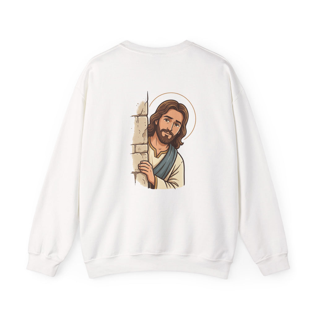 'Would Jesus Do That?' Crewneck Sweatshirt - Minimal Christian Message Pullover