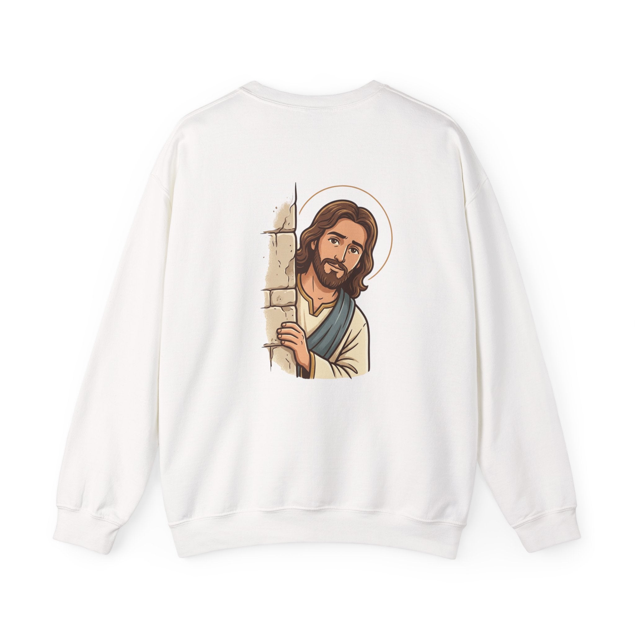 'Would Jesus Do That?' Crewneck Sweatshirt - Minimal Christian Message Pullover